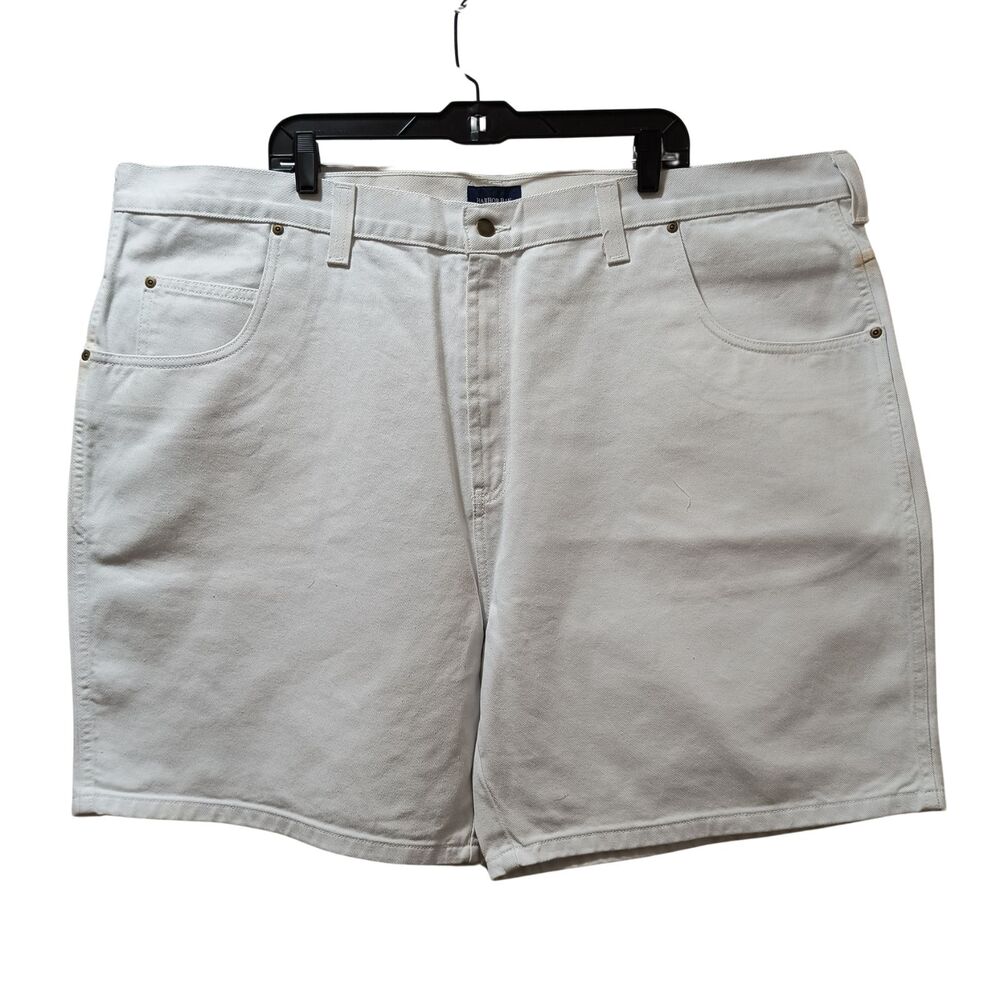 Harbor Bay Loose Fit Denim Shorts Men’s 50x8 White Jean Shorts *READ*